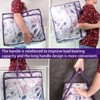 Volumoon Clear Clothes Storage Bag, 3 Pack Large Capacity Storage