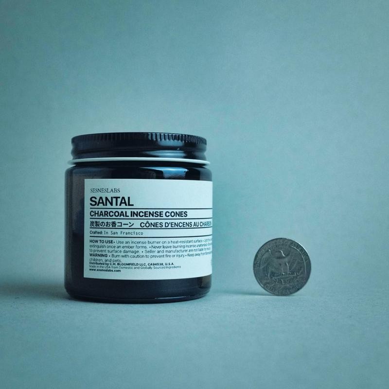 sesneslabs Santal Charcoal Incense Cones