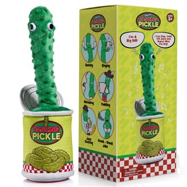 Gagster Dancing Pickle – Sings, Repeats What You Say & Tells Jokes – Hilarious Electronic Yodeling Pickle – Dance, Weird Random Stuff for Anyone Who Loves Funny Gag Gifts