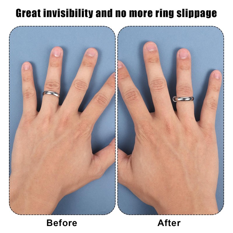46pcs Ring Size Adjuster, Invisible Ring Sizers for Loose Rings