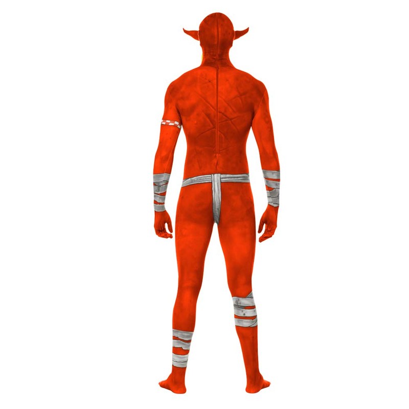 Morphsuits Men's Jaw Dropper Costume, Orc Red, Large