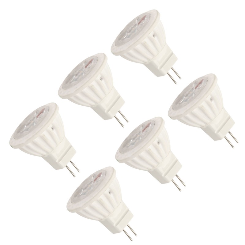 6Pcs MR11 LED Light Bulb 4W GU4 Dual Pin Bulb