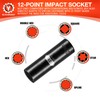 BLACKROBOT 21 mm 12-Point Deep Impact Socket, 1/2 Inch Drive,