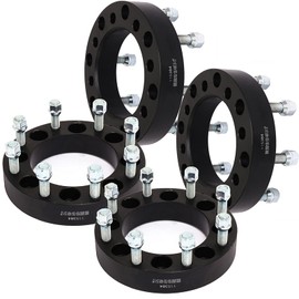 OCPTY 8x6.5 to 8x180 Wheel Spacers Adapters 1.5 inch Real Forged Spacers with 14x1.5 ThreadSize 130mm Hub Bore fits 1986-2000 for C2500 4PCS