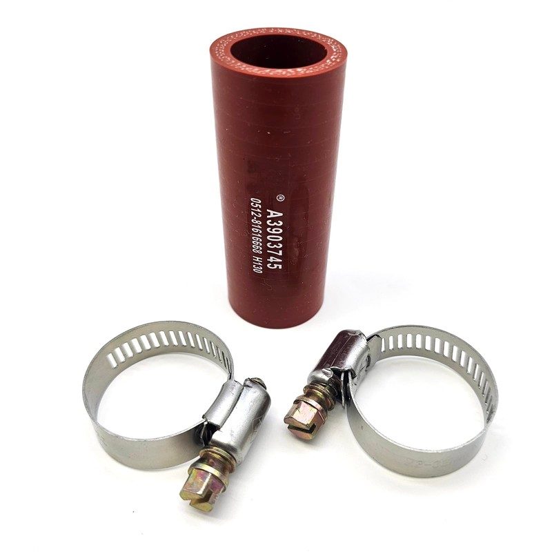Hconcet 3286499 Red Turbo Oil Drain Hose And 2 Clamps