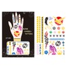 Wrapables Trendy Temporary Metallic Hand Tattoos, Floral and Eagle