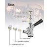 Talos BF KT85D-L D System Keg Tap Coupler, Silver