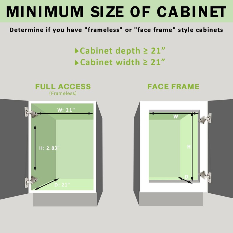 AHNR Pull Out Cabinet Organizer, Heavy Duty Cabinet Pull Out