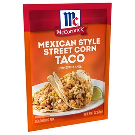 McCormick Mexican Style Street Corn Taco Seasoning Mix, 1 oz (Pack of 12)