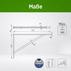 Amig - Shelf Bracket Stainless Steel | Metal Bracket for