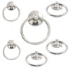 Unlorspy 6 Pcs Metal Drawer Ring Knobs, Drop Ring Drawer