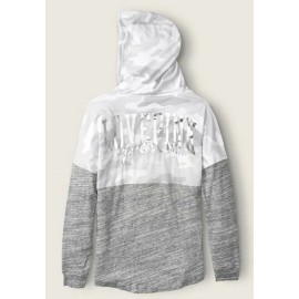 Victoria's Secret XL New Victoria's Secret PINK Varsity long sleeve Pullover  Tee  Women's Camo