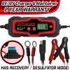 Banshee 6A Smart Car Battery Charger, 6V and 12V Automotive