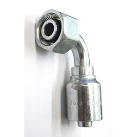 HF 11C43-08-04 - Parker 11C43-8-4 Fitting 1/4'' Hose X M16X1.5 (8MM TUBE) Female Metric S - Swivel - 90° Elbow - (24° Cone with O-Ring DIN)