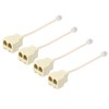 sourcing map 4 Pack Phone Jack Splitter, RJ11 6P4C Telephone