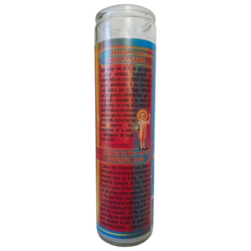 Most Powerful Hand (La Mano Mas Poderosa) Pillar Devotional Candle