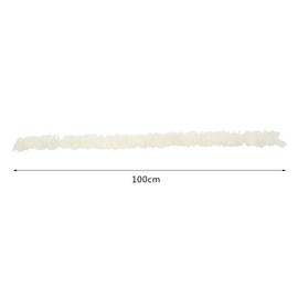 20 Pack 3.3 Feet/Piece Artificial Fake Wisteria Vine Hanging Artificial Hanging Flowers Garland Silk Flowers String for Wedding Party Garden Outdoor Greenery Wall Decoration (White)