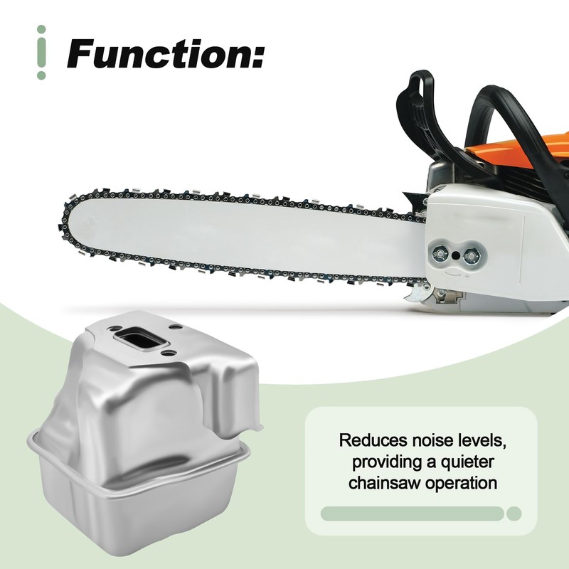 Chainsaw Muffler Compatible with STIHL MS271 MS291 Replace 1141 140