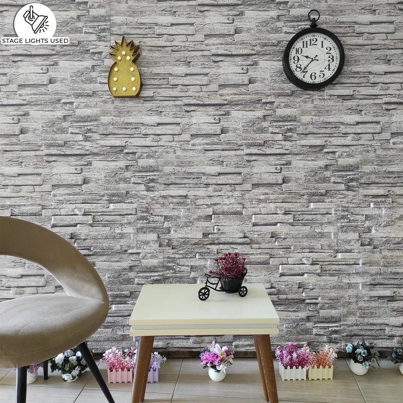 Dundee Deco 3D Wall Panels Brick Effect - Cladding Grey
