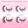 False Eyelashes 20 Pairs 3D Fake Lashs Natural Look Soft