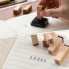 houlishu 36 Pcs Alphabet Number Stamps - Wooden Rubber Vintage