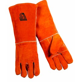 Welding Gloves, Stick, L, 18 In. L, Wing, PR