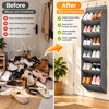 Over-the-Door Shoe Organizer with Deep Pockets – 6-Layer Hanging Shoe