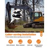 SPIRRELAB Excavator Quick Attach Bucket Ears Attachment Fit for Kubota
