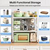 Expandable Microwave Stand, Heavy Duty 3-Tier Adjustable Microwave Oven Rack