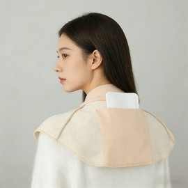 Neck Warmer Scarf with Hot Pack Pocket for Winter Black Scarf