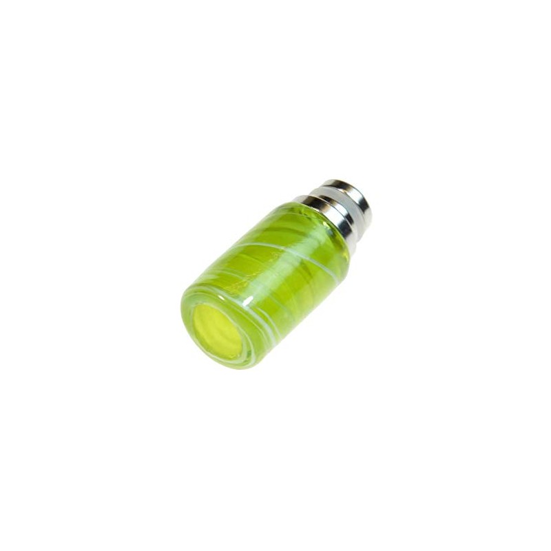 Armerah Swirl 510 Drip Tip eCig Mouthpiece Short/Big Jade/Stainless-Steel Single