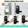 UMIK UMIKSMART Smart Fingerprint Door Lock with Handle, Keyless Front