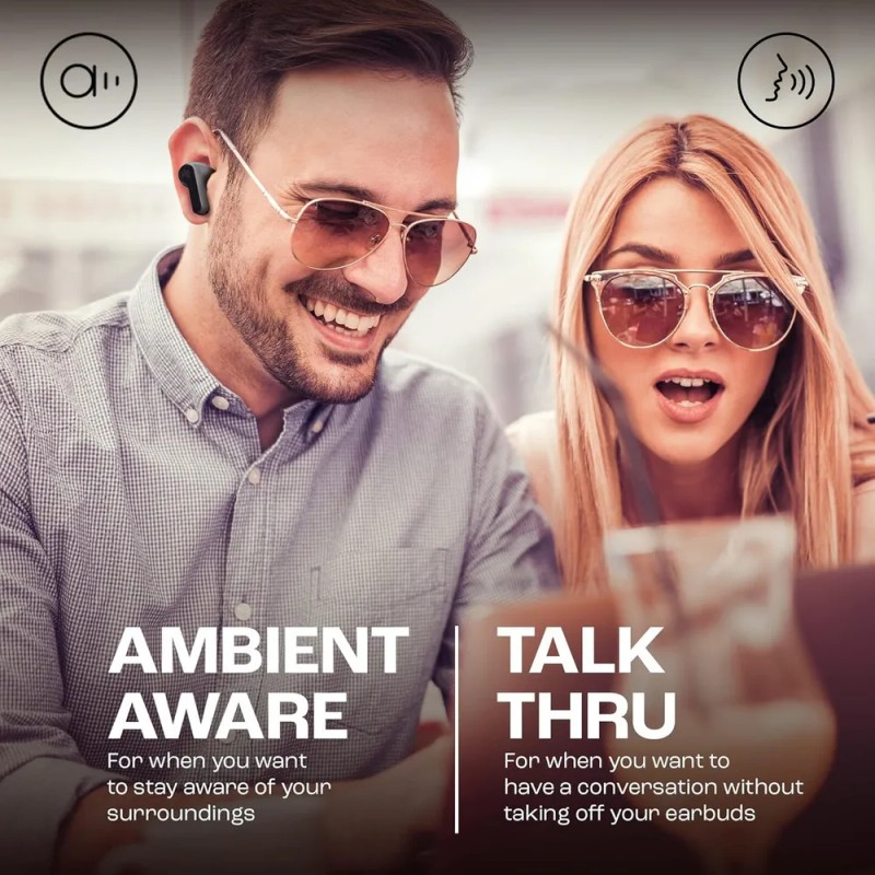Auriculares Inalámbricos Bluetooth Jbl Wave Beam Color Negro