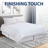 Cathay Home Falda de Cama Plisada de Microfibra de Doble
