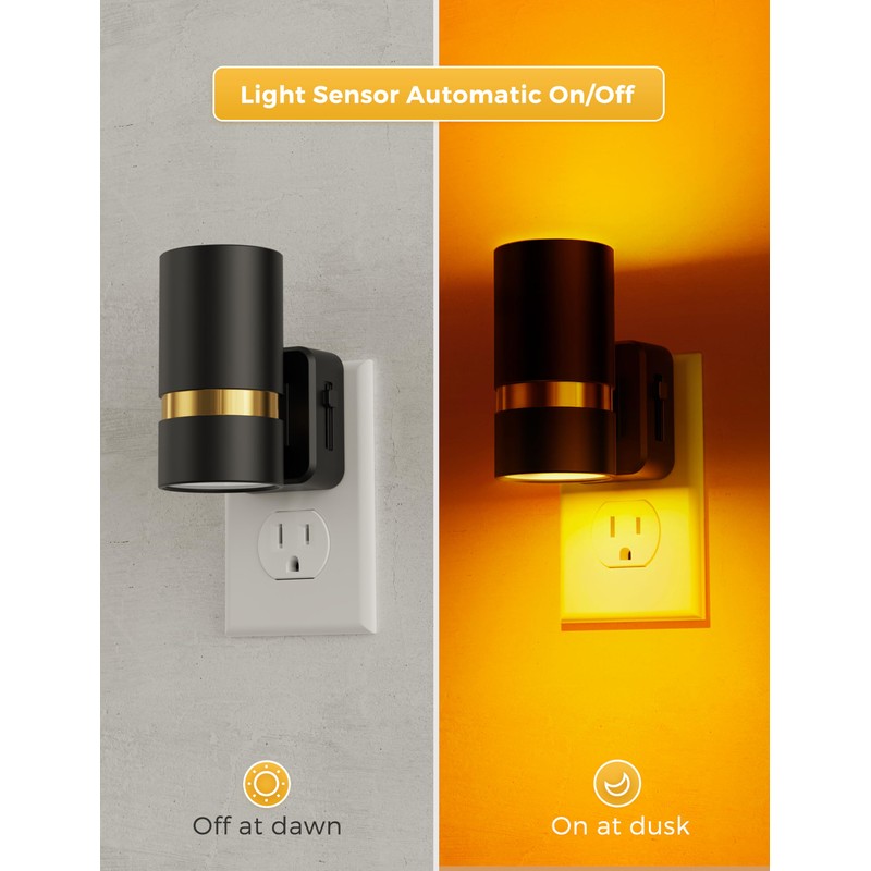 L LOHAS LED Night Lights Plug into Wall, Dusk to