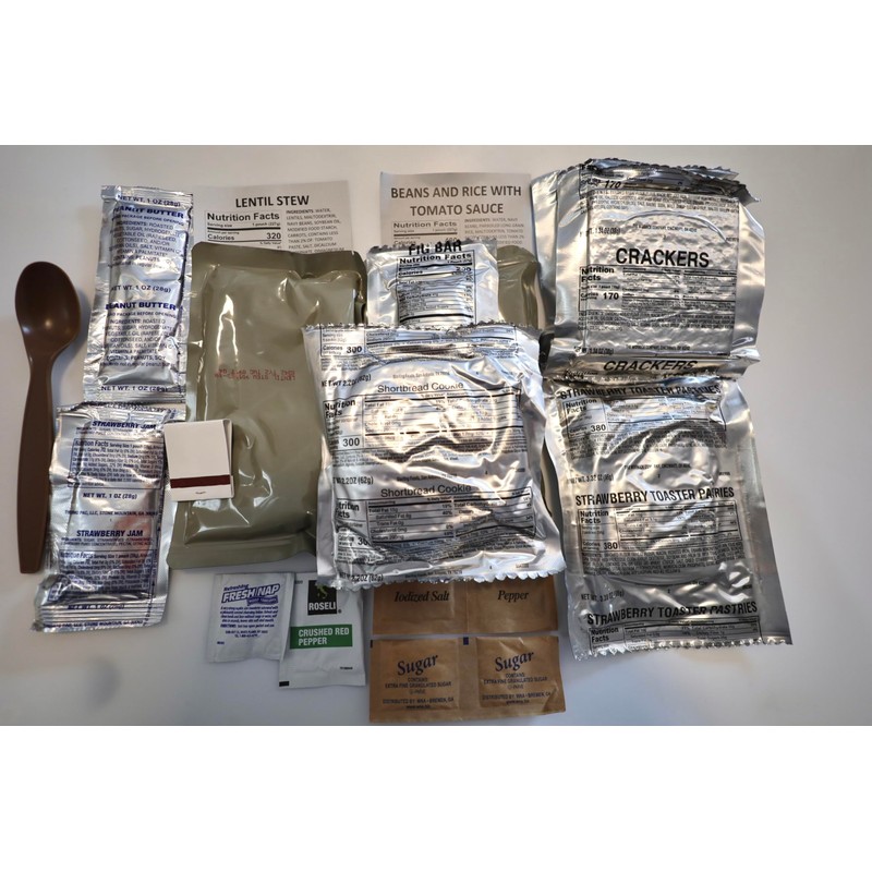 Ready to Eat Meals 3 Pack Military, Emergency Food Supplies,