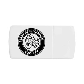 Azeeda 'Berry Appreciation Society' Pill Box with Tablet Splitter (PI00036197)