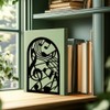 BEUNITONE Musical Metal Book Ends Non-Skid Black Unique Bookend Decorative