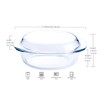 Oval Tempered Glass Casserole Dish, Tough Glass Casserole Baking Dish