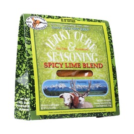 Hi Mountain Jerky Seasoning and Cure Kit | SPICY LIME BLEND | Beef Jerky Seasoning | Perfect for Beef, Venison, Elk, & Deer | Seasons up to 15 lbs. of Meat (1 Box)
