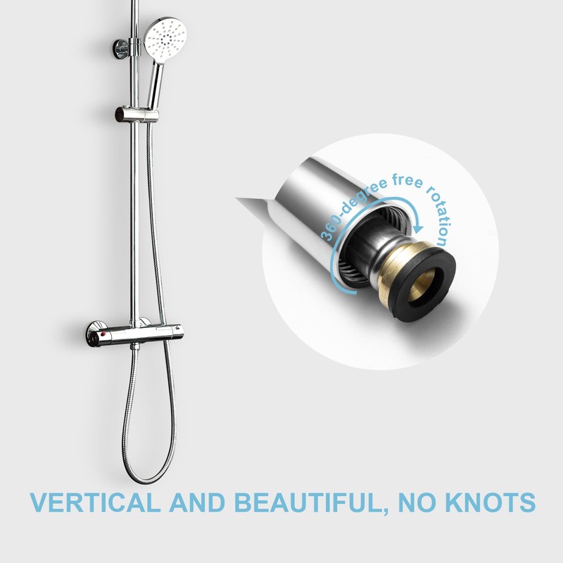 OFFO Stainless Steel Replacement High Pressure Extra Long Shower Hose,