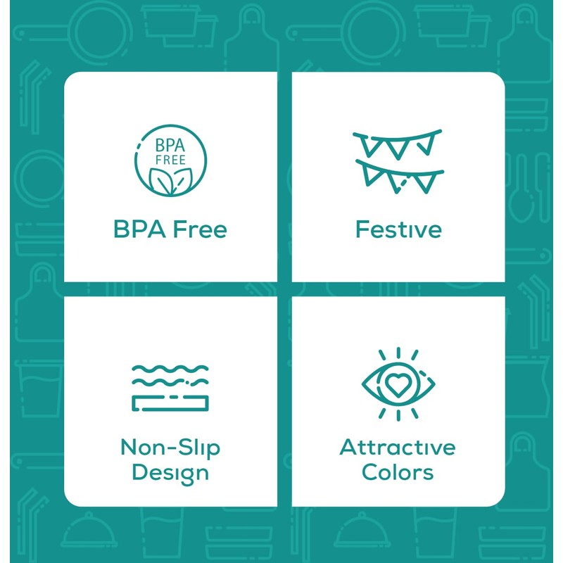 GUSTO [9 oz. - 50 Count Plastic Party Cups Disposable