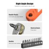 Right Angle Phillips Magnetic Screwdriver, Ancable 1/4” PH2 Mini Ratchet