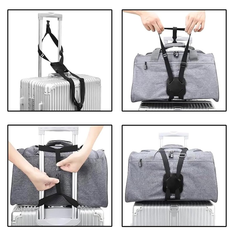 1-Pack Premium Elastic Luggage Strap | Adjustable Bungee Security Belt