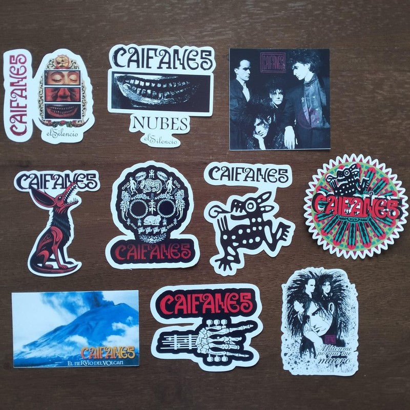 10 Stickers De Caifanes, Rock, Pegatinas, Calcomanias