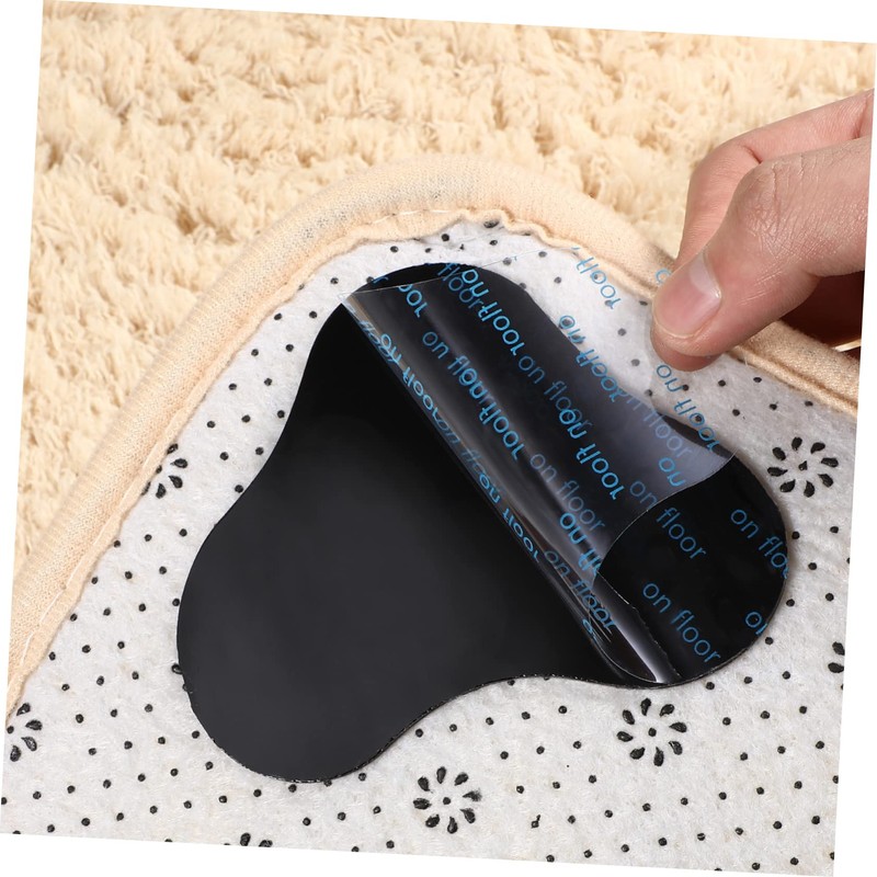 LIFKOME 10pcs Non-Slip Rug Stickers Dual-Sided Slip Pads for Hardwood