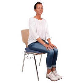 Sport-Tec Seat Wedge Cushion VB 120 Seat Cushion Orthopaedic Wedge Cushion with Faux Leather Cover, Car Seat Cushion, Office Seat Cushion, Seat Wedge