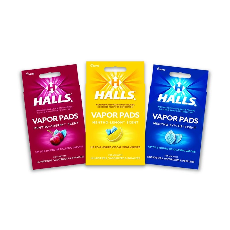 Crane Halls Scented Vapor Pads for Humidifier and Steam Inhaler,