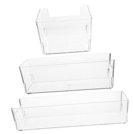 DOITOOL Cube Storage Bin Drawer Sundries Boxes Set Plastic Drawer Boxes for Organization