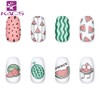 KADS Nail Art Stamping Plate Template Warm Color Summer Series